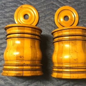 Antique Treen salt boxes